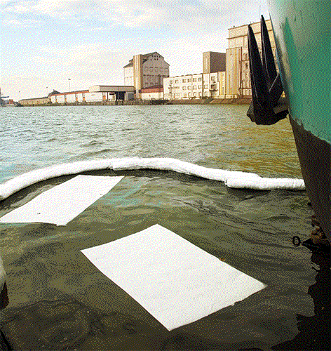 Olieverontreiniging op het wateroppervlak  | Absorptie wateroppervlak