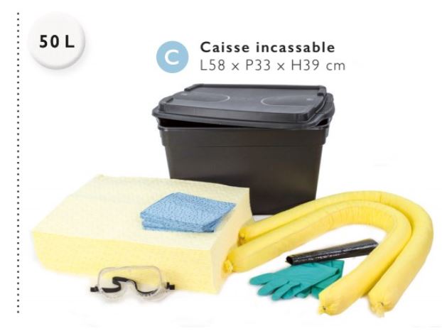 Spill kit 50L  Chemicaliën