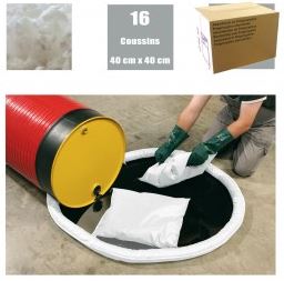 [CSH101B / WC1] Absorberende kussens - 40cm x40cm - Wit